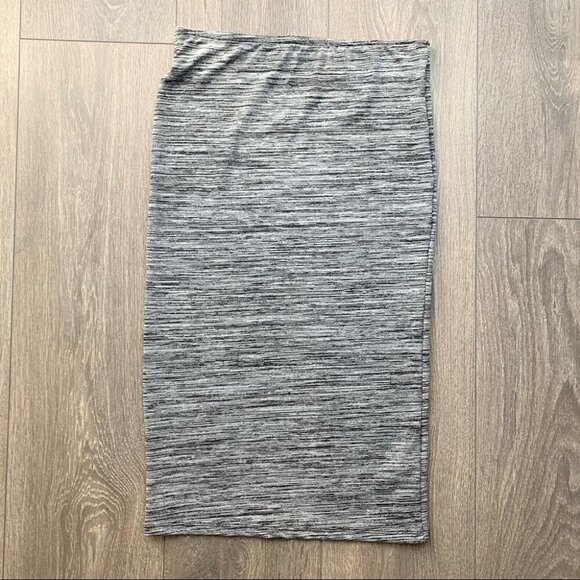 Zara Women’s High Waist Pencil Skirt Space dye print Grey Black Size Medium - Picture 11 of 14